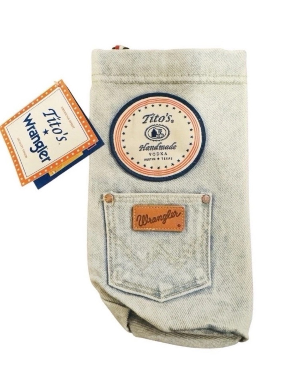 Wrangler x Tito's Denim Bottle Sleeve